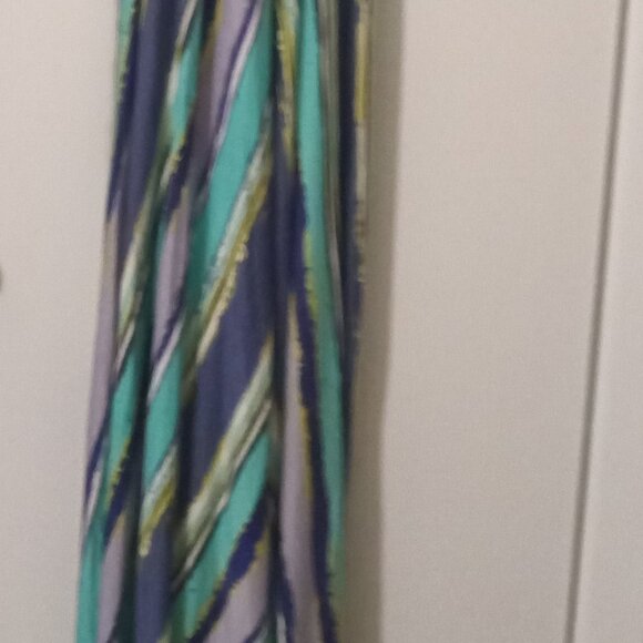 K Jordan women's sleeveless lined maxi dress size2X viscose - Picture 5 of 6